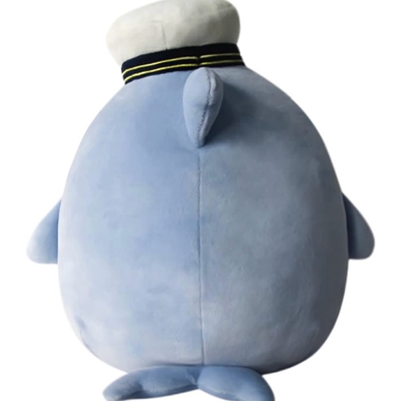 Squishmallows Samir Blue Whale with Sailor Hat - Ultrasoft Kelly Toy Plush 12” - Picture 2 of 9